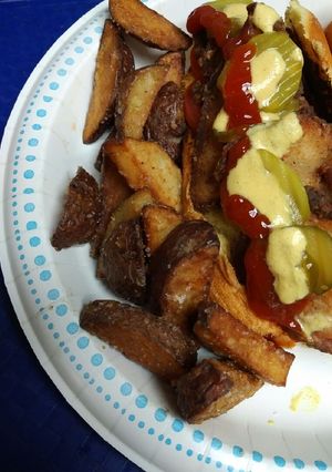 A picture of Twice Fried Potatoes.