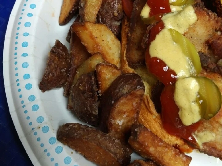 Easy Steps to Prepare Twice Fried Potatoes the  Makes Drooling Really delicious