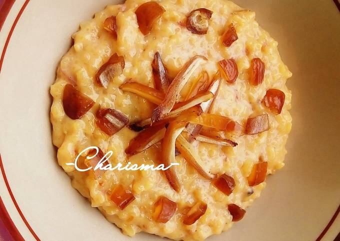 Ternyata begini loh! Resep memasak Kheer dengan Kurma dan Gula Merah #Pekaninspirasi yang sesuai selera