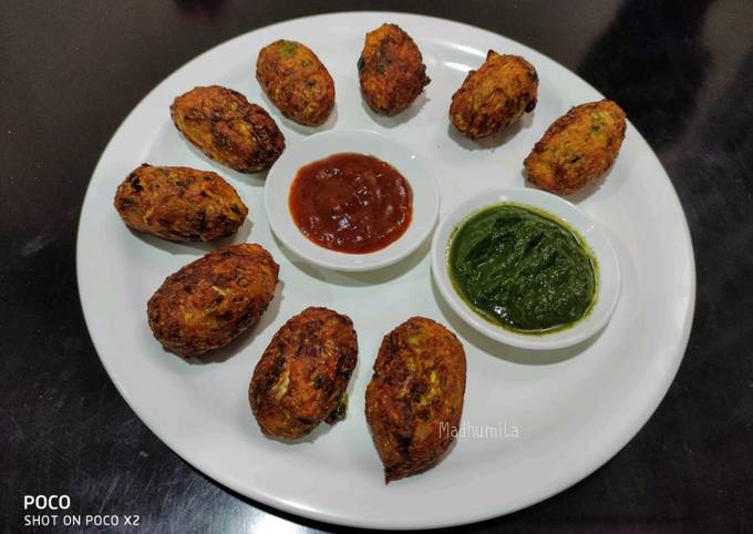 Recipe of Mario Batali Cabbage chop (Fritters)