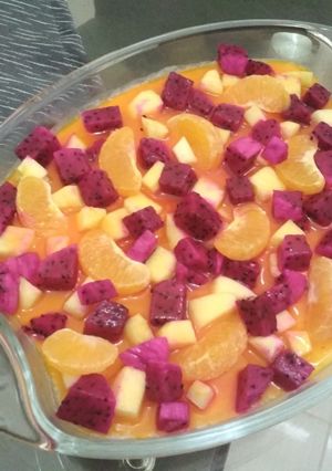 Foto resep Puding Buah a.k.a Puding Tahu a.k.a Puding susu