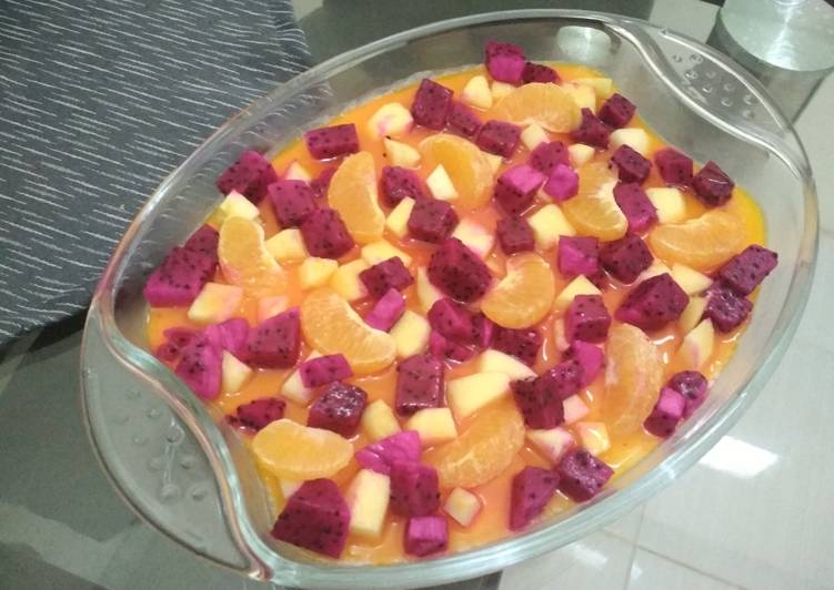  Resep  Puding  Buah a k a Puding  Tahu a k a Puding  susu  oleh 