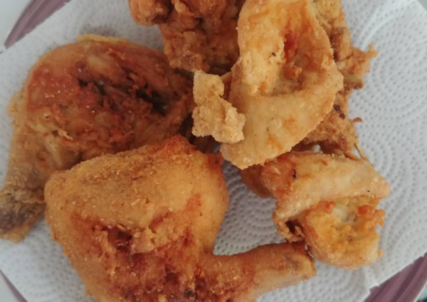 Pollo frito empanizado a la tía Cheva