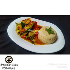 A picture of Cous Cous and cabbage sauce by salma.s.Adam(ful@rny"ss kitchen).