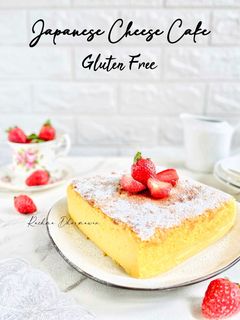 Foto resep Japanese Cheese Cake (Gluten Free)