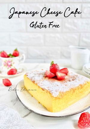 Foto resep Japanese Cheese Cake (Gluten Free)