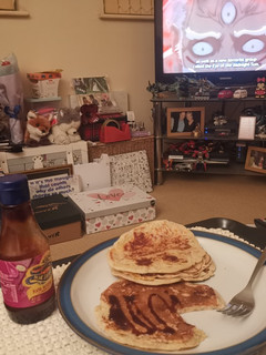 A picture of Quick Savoury egg free pancake.