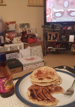 A picture of Quick Savoury egg free pancake.