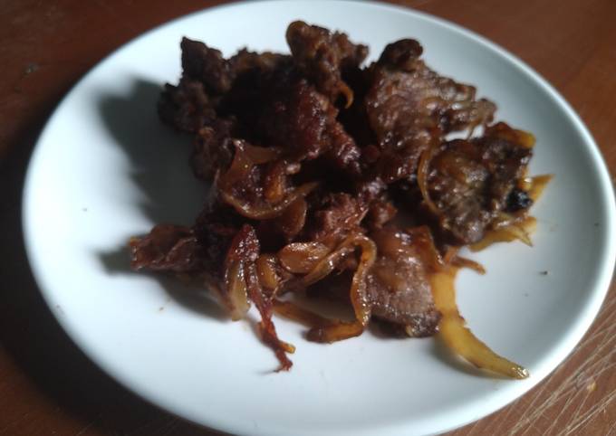 Koweng Daging Sapi masak Kandis (Khas Paser)