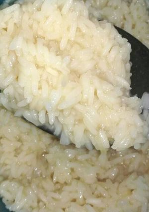 Una foto de Arroz en el microondas