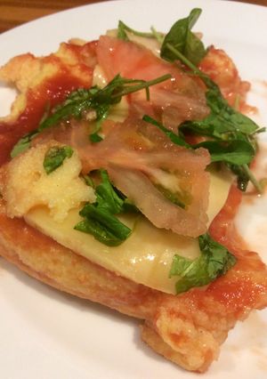 Una foto de Mini pizza de polenta
