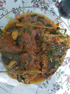 Foto resep Ikan mas bumbu kuning kemangi