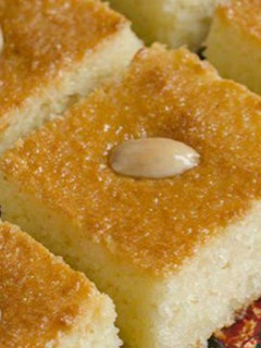 صورة لوصفة بسبوسة تجنن
