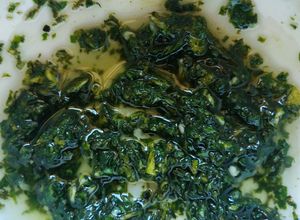 Una foto de Salsa pesto