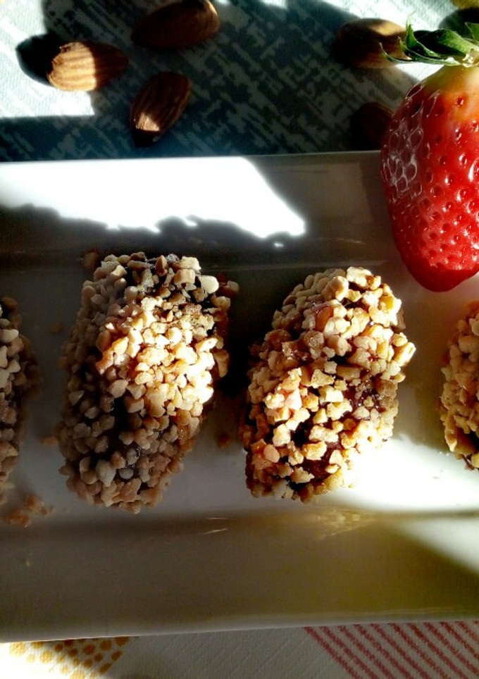 Una foto de Croquetas de fresa 🍓 y chocolate 🍫