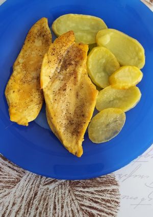 Una foto de Filetes de pollo al horno
