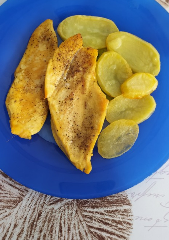Una foto de Filetes de pollo al horno