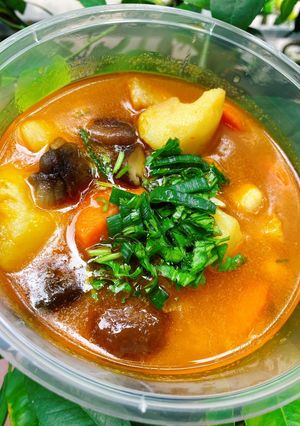 Hình của món Cari chay.