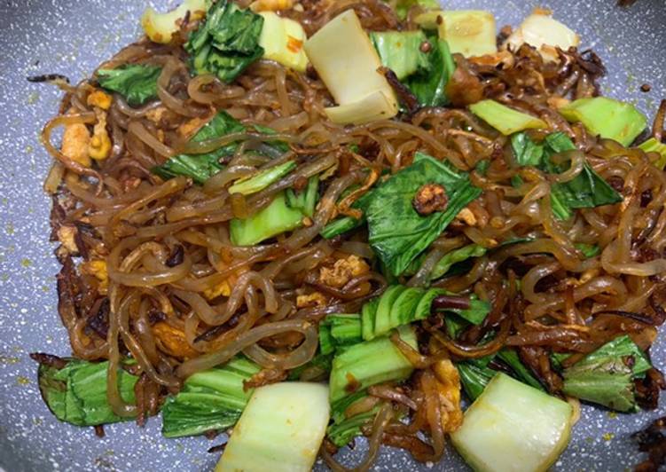 Shirataki goreng teri nasi