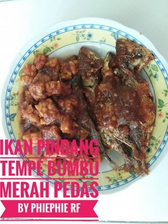 Foto resep Ikan pindang tempe bumbu merah pedas