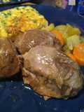 Joue de porc au vinaigre de cidre et miel