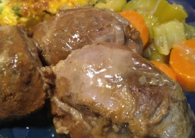 Joue de porc au vinaigre de cidre et miel de melodie Jelu - Cookpad