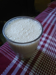 Una foto de Licuado de banana y dulce de leche superfresco!