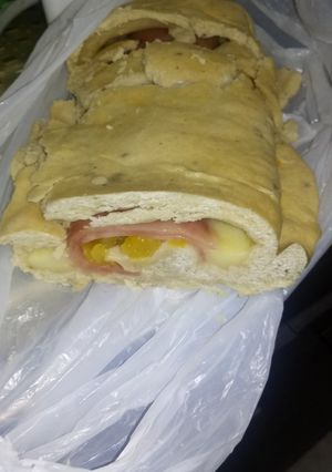 Una foto de Pan hawaiano en microondas