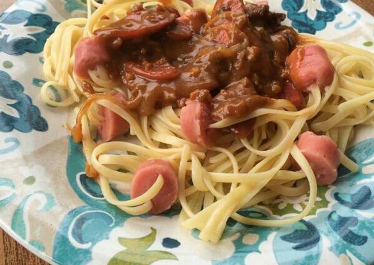 Resep Spaghetti sosis enak oleh Dyah Kartika Cookpad