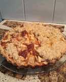 Tarta de manzanas y dulce de zapallo vegana