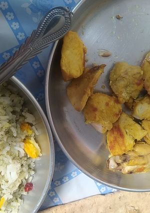 عکسی از دستور جوجه کباب درتابه رژیمی😋😊