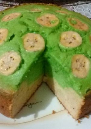 Foto resep Bolu pandan pisang