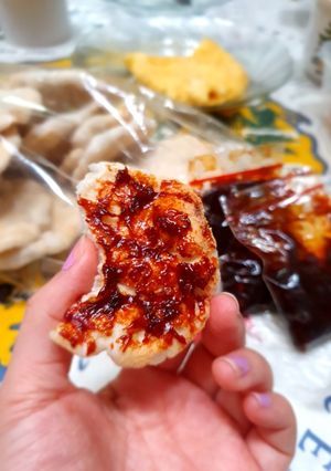 Foto resep Sambal kerupuk kemplang