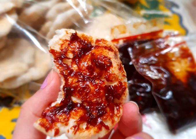 Sambal kerupuk kemplang