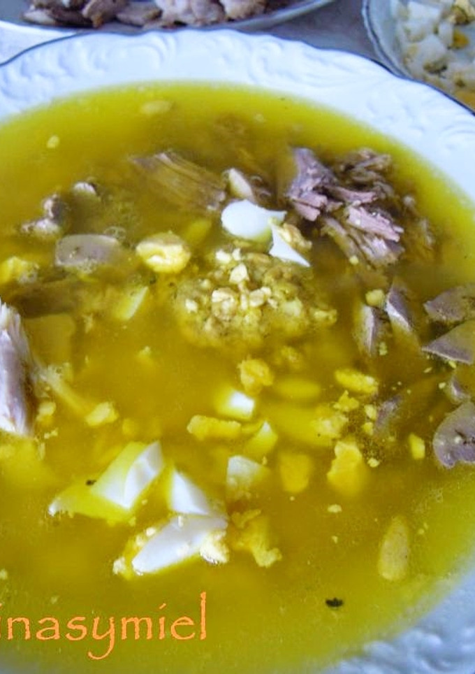 Una foto de Sopa de menudillos