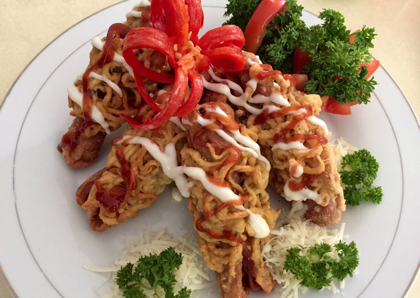Tutorial Memasak Sosis Gulung Mie (SOGUMI) Sederhana dan Praktis