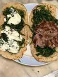 Panino imperiale 2 hamburger al coltello tarassaco e burrata