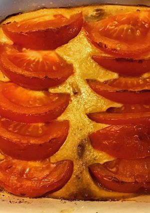 Une photo de Clafoutis aux tomates et cheddar