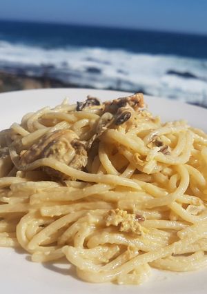 Una foto de Pasta con Mariscos en Alta Mar