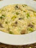 Risotto de Cogumelos e Espargos