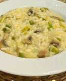 Risotto de Cogumelos e Espargos