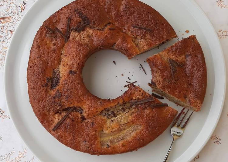 Ciambella banana e cioccolato