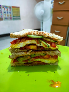 Foto resep Sandwich diet roti gandum sederhana