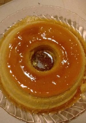 Una foto de Flan casero