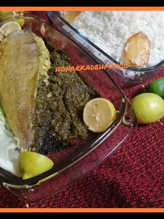 عکسی از دستور ماهی شکم پر