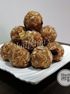 डिंकाचे लाडू (dinkache laddu recipe in marathi) रेसिपी चे मुख्य फोटो