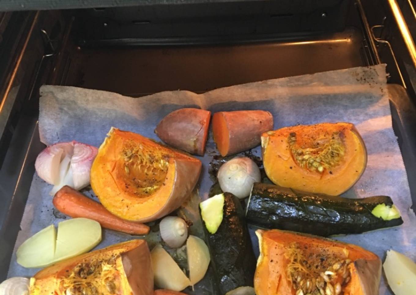 Asado de verduras 🌶 🍆🥒