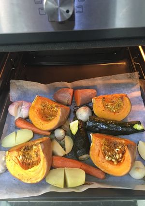 Una foto de Asado de verduras 🌶 🍆🥒