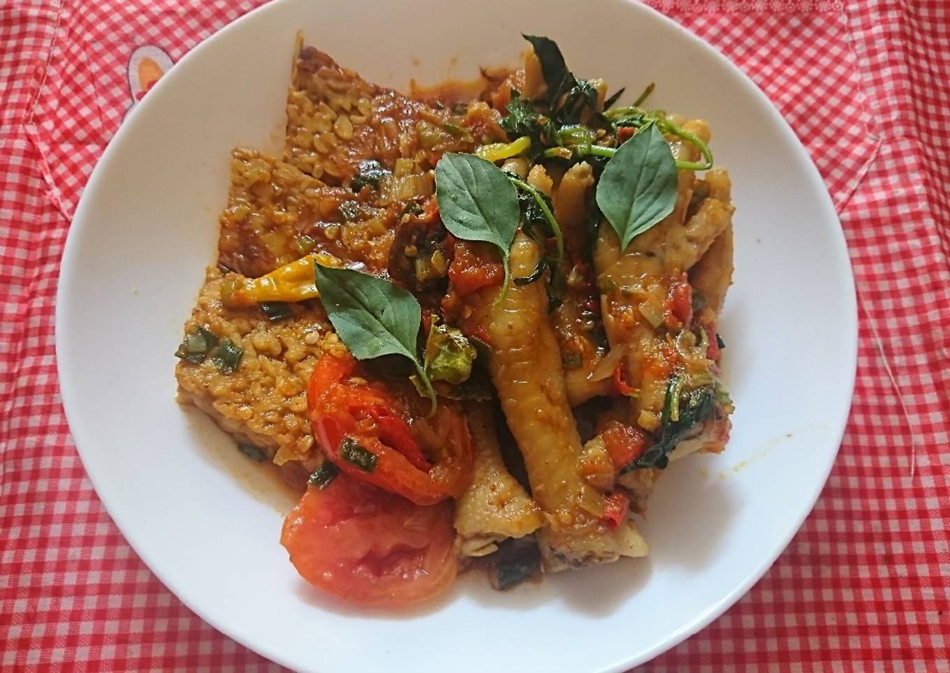 Ceker Ayam Kemangi Asam Manis