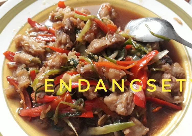 Daging+koyor pedas asam manis